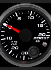 SpeedHut Boost/Vac Gauge 30inhg-0-20psi with Warning                                     - GR-BOOST-01 - Image 2