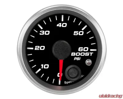 SpeedHut Boost Gauge 0-60psi with Warning - GR-BOOST-03