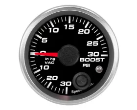 SpeedHut Boost/Vac Gauge 30inhg-0-30psi with Warning