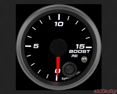 SpeedHut Boost Gauge 0-15psi with Warning - GR-BOOST-06