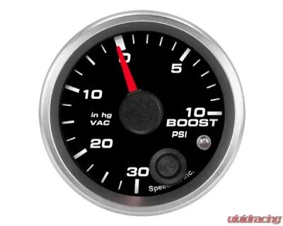 SpeedHut Boost/Vac Gauge 30inhg-0-10psi with Warning - GR-BOOST-08