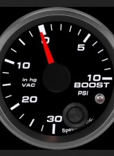 SpeedHut Boost/Vac Gauge 30inhg-0-10psi with Warning                                     - GR-BOOST-08 - Image 2