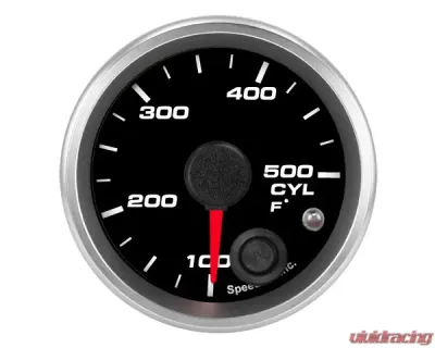 SpeedHut Cylinder Head Temperature Gauge 100-500F with Warning - GR-CYLHEAD-01