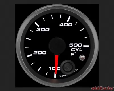 SpeedHut Cylinder Head Temperature Gauge 100-500F with Warning - GR-CYLHEAD-01