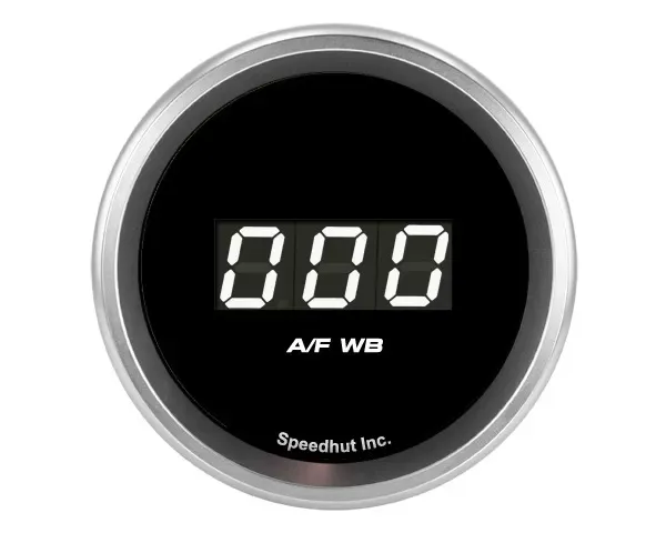 SpeedHut Air/Fuel Digital Gauge Wide Band 9-16 with Easy Touch Bezel Ballenger AFR500 and NGK AFX - GR-DG-AFWB-03