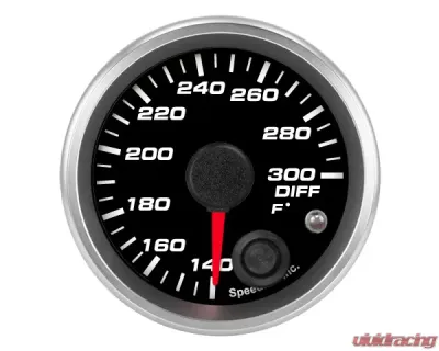SpeedHut Diff Temp Gauge 140-300F with Warning - GR-DIFF-02