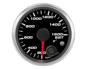 SpeedHut EGT Temp Gauge 200-1600F with Warning