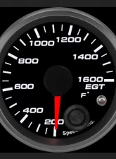 SpeedHut EGT Temp Gauge 200-1600F with Warning                                     - GR-EGT-01 - Image 2