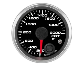 SpeedHut EGT Temp Gauge 200-2000F with Warning