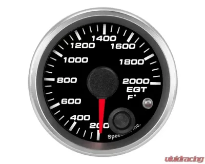SpeedHut EGT Temp Gauge 200-2000F with Warning - GR-EGT-02