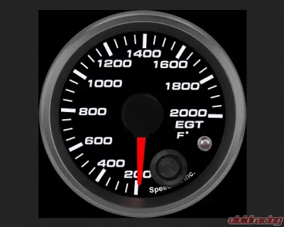 SpeedHut EGT Temp Gauge 200-2000F with Warning - GR-EGT-02