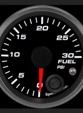 SpeedHut Fuel Pressure Gauge 0-30psi with Warning                                     - GR-FUEL-02 - Image 2