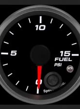 SpeedHut Fuel Pressure Gauge 0-15psi with Warning                                     - GR-FUEL-03 - Image 2