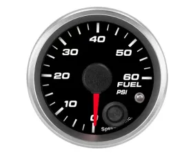 SpeedHut Fuel Pressure Gauge 0-60psi with Warning