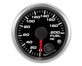 SpeedHut Fuel Pressure Gauge 0-200psi with Warning