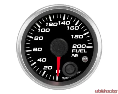 SpeedHut Fuel Pressure Gauge 0-200psi with Warning - GR-FUEL-05