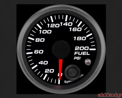SpeedHut Fuel Pressure Gauge 0-200psi with Warning - GR-FUEL-05