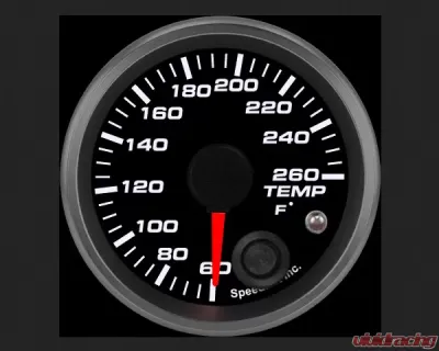 SpeedHut Low Temp Gauge 60-260F with Warning - GR-LTMP-03