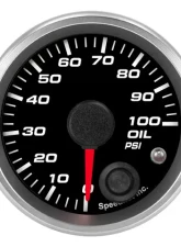 SpeedHut Oil Pressure Gauge 0-100psi with Warning                                     - GR-OIL-01 - Image 5