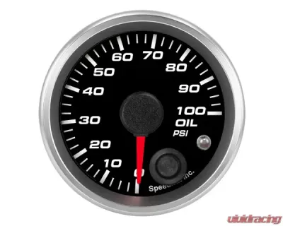 SpeedHut Oil Pressure Gauge 0-100psi with Warning - GR-OIL-01