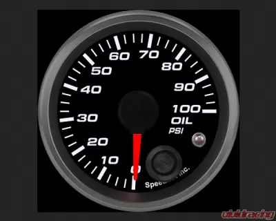 SpeedHut Oil Pressure Gauge 0-100psi with Warning - GR-OIL-01
