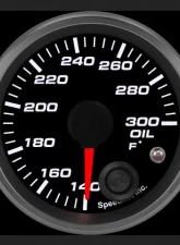SpeedHut Oil Temp Gauge 140-300F with Warning                                     - GR-OILT-02 - Image 2