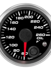 SpeedHut Oil Temp Gauge 60-260F with Warning                                     - GR-OILT-03 - Image 5