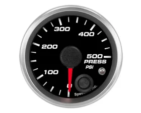 SpeedHut Pressure Gauge 0-500psi with Warning