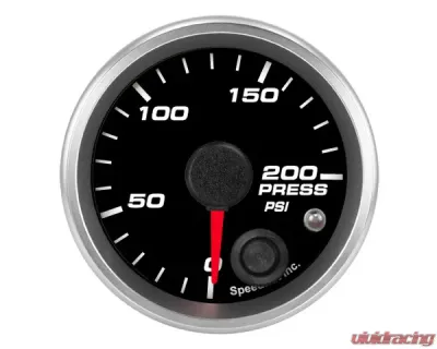 SpeedHut Pressure Gauge 0-200psi with Warning - GR-PRESS-03