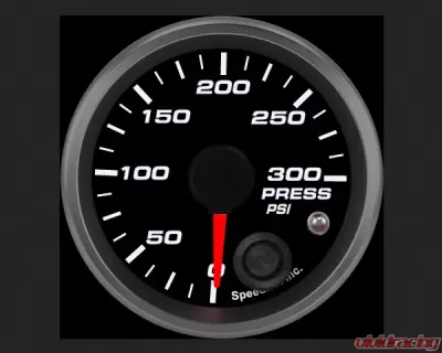 SpeedHut Pressure Gauge 0-300 Psi with Warning - GR-PRESS-05
