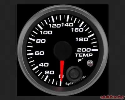 SpeedHut Ultra Low Temp Gauge 0-200F with Warning - GR-ULTMP-01