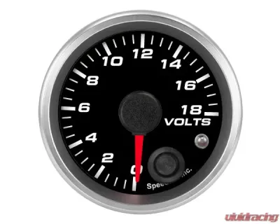 SpeedHut Volt Gauge 0-18V with Warning - GR-VOLT-01