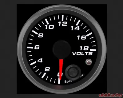 SpeedHut Volt Gauge 0-18V with Warning - GR-VOLT-01