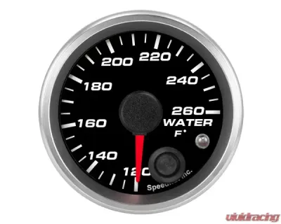 SpeedHut Water Temp Gauge 120-260F with Warning - GR-WTR-01