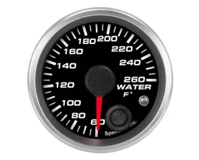 SpeedHut Water Temp Gauge 60-260F with Warning