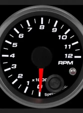 SpeedHut Tachometer Gauge 12K RPM Mini Shift-light                                     - GR2-TACH-05 - Image 2