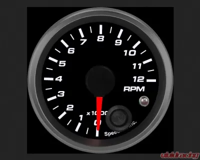 SpeedHut Tachometer Gauge 12K RPM Mini Shift-light - GR2-TACH-05