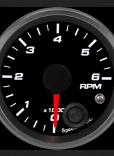 SpeedHut Tachometer Gauge 6K RPM Mini Shift-light                                     - GR2-TACH-06 - Image 2