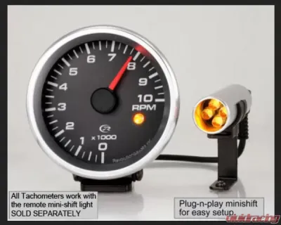 SpeedHut Tachometer Gauge 6K RPM Mini Shift-light - GR2-TACH-06
