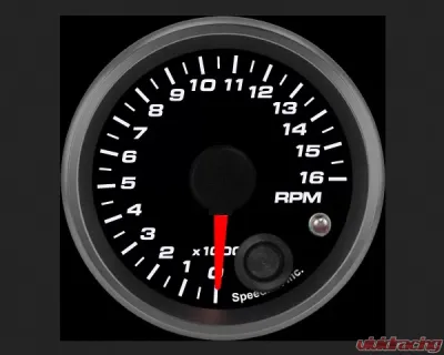 SpeedHut Tachometer Gauge 16K RPM Mini Shift-light - GR2-TACH-07