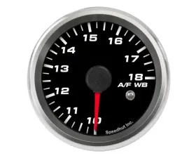 SpeedHut Air/Fuel Gauge Wide Band 10-18 with Warning FOR PLX