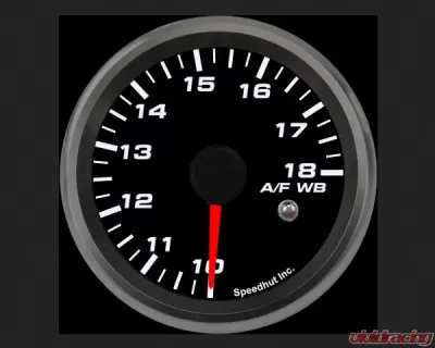 SpeedHut Air/Fuel Gauge Wide Band 10-18 with Warning FOR PLX - GR258-AFWB-04