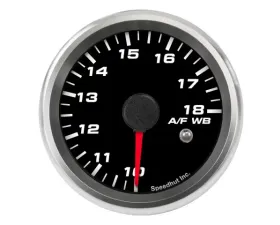 SpeedHut Air/Fuel Gauge Wide Band 10-18 with Warning FOR DYNOJET COMMANDER 2