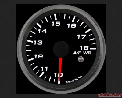 SpeedHut Air/Fuel Gauge Wide Band 10-18 with Warning FOR DYNOJET COMMANDER 2 - GR258-AFWB-05
