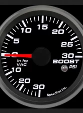 SpeedHut Boost/Vac Gauge 30inhg-0-30psi with Warning                                     - GR258-BOOST-04 - Image 2