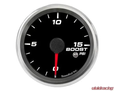 SpeedHut Boost Gauge 0-15psi with Warning - GR258-BOOST-06