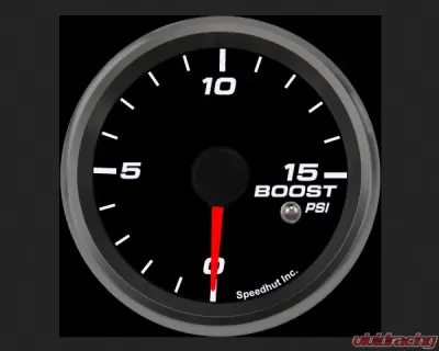 SpeedHut Boost Gauge 0-15psi with Warning - GR258-BOOST-06