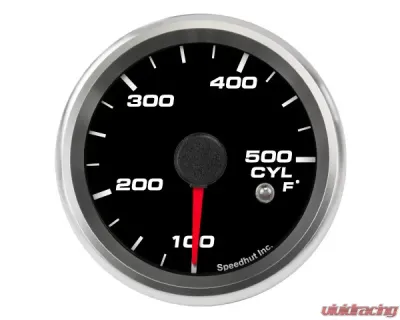 SpeedHut Cylinder Head Temperature Gauge 100-500F with Warning - GR258-CYLHEAD-01