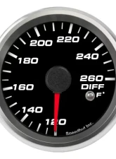 SpeedHut Diff Temp Gauge 120-260F with Warning                                     - GR258-DIFF-01 - Image 5