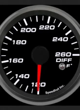 SpeedHut Diff Temp Gauge 120-260F with Warning                                     - GR258-DIFF-01 - Image 2